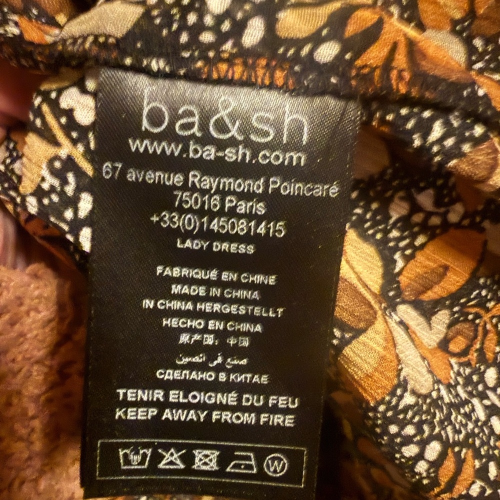 Ba&sh NWT Samanta Ruffled Maxi Dress Size 0 - Picture 9 of 9